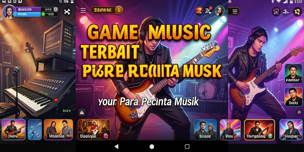 Screenshot gameplay 33L menampilkan pengalaman bermain musik yang seru.