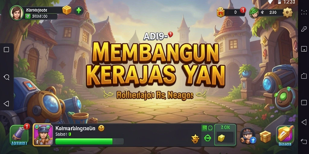 Tampilan gameplay seru di ADI99 yang menunjukkan manajemen bisnis.