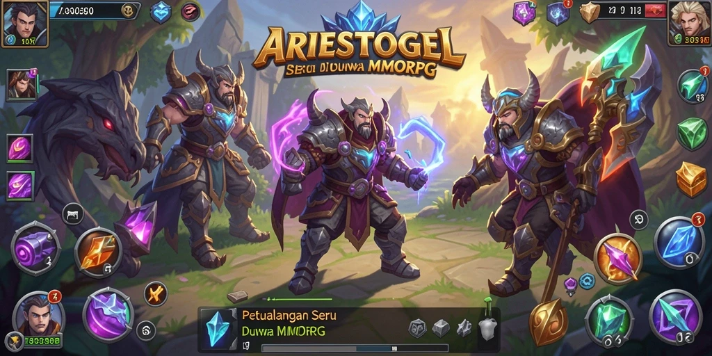 Tampilan seru dari gameplay <strong>ARIESTOGEL</strong> yang mendebarkan di dunia MMORPG.