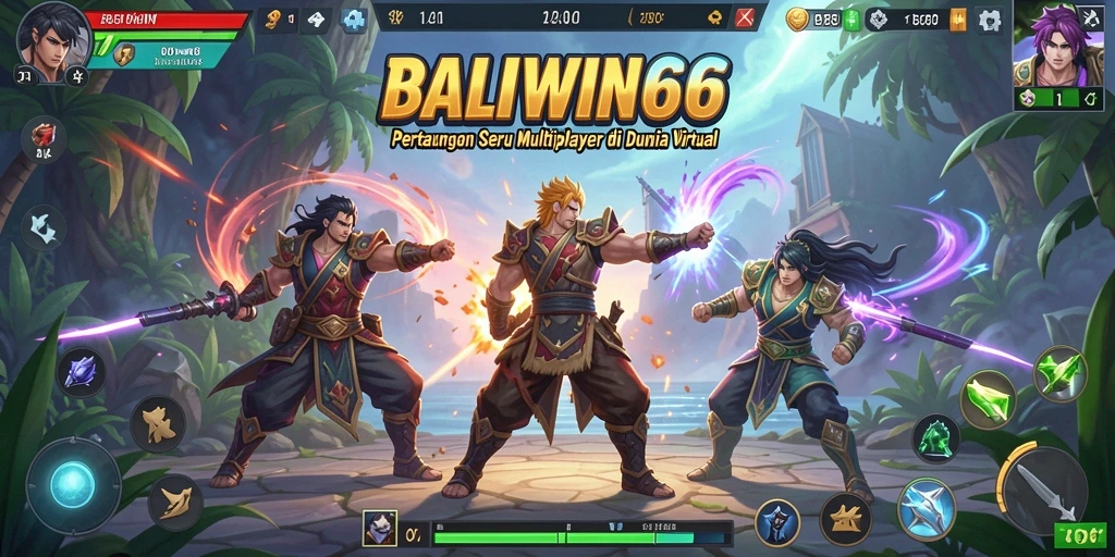 Tampilan gameplay BALIWIN66 yang memukau di arena pertarungan.