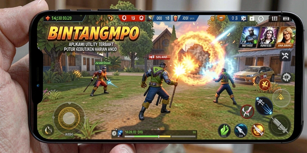 Tampilan antarmuka utama BINTANGMPO yang user-friendly dan fungsional.