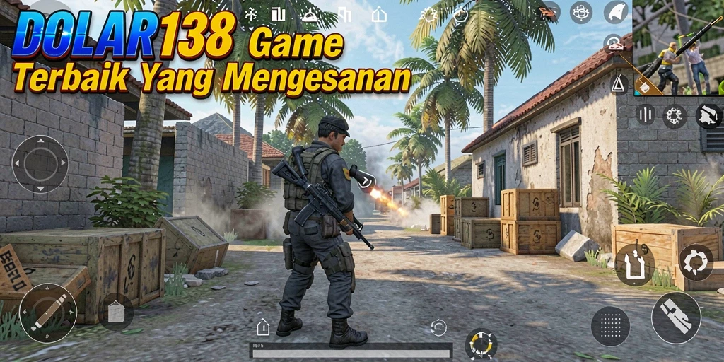 Tangkapan layar DOLAR138 menampilkan aksi seru dalam gameplay TPS yang intens.