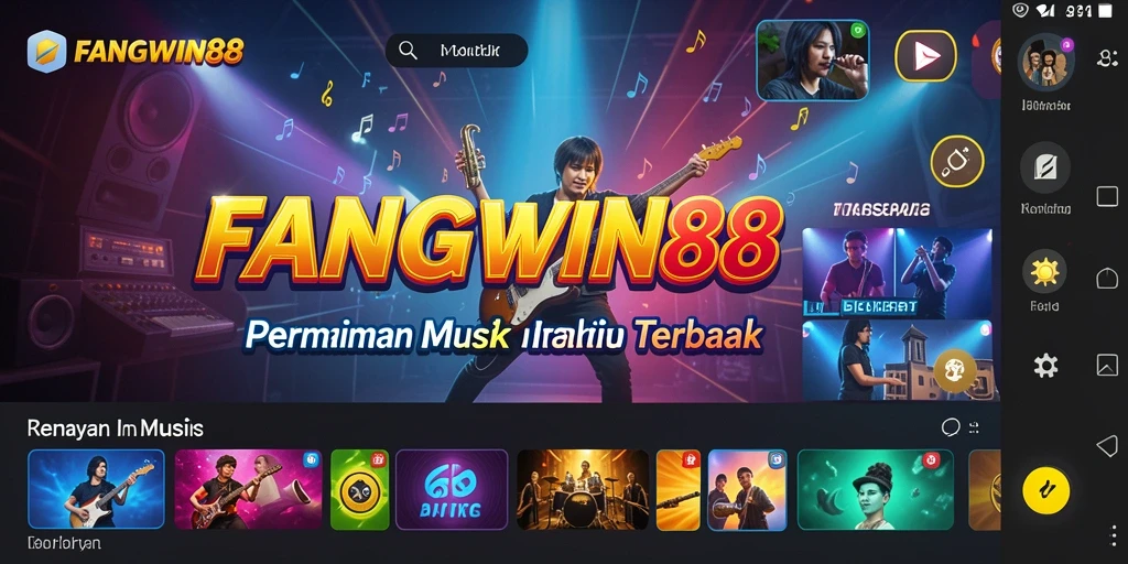 Tampilan menarik dalam gameplay FANGWIN88 dengan berbagai lagu.