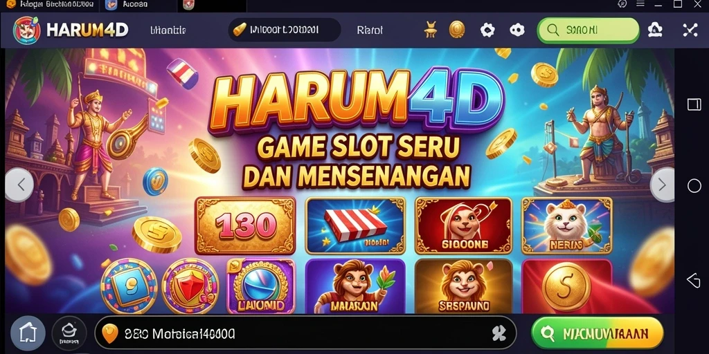 Tampilan menarik saat bermain game Slot HARUM4D dengan fitur bonus.
