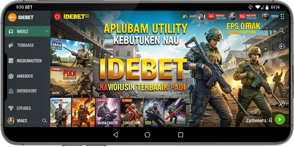 Tampilan utama IDEBET menunjukkan kemudahan penggunaan aplikasi Utility.