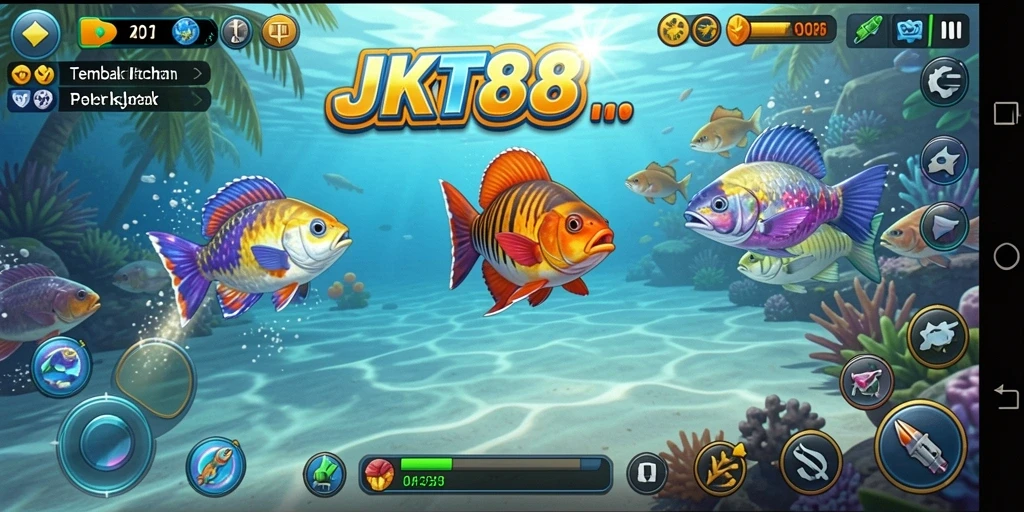 Gameplay seru di JKT88 dengan berbagai ikan untuk ditangkap.