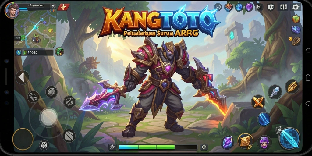 Tampilan gameplay KANGTOTO yang penuh aksi dan petualangan.