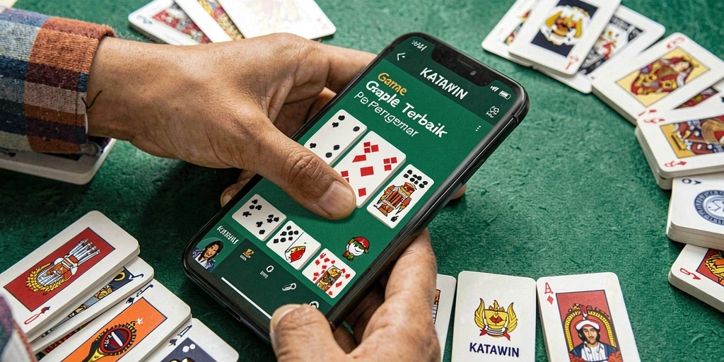 Screenshot gameplay KATAWIN yang menampilkan momen seru permainan Gaple.