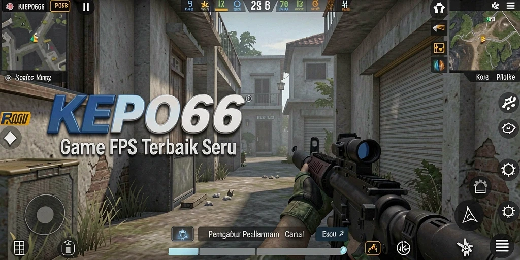 Tangkapan layar gameplay KEPO66 dengan aksi tembak-menembak yang intens.