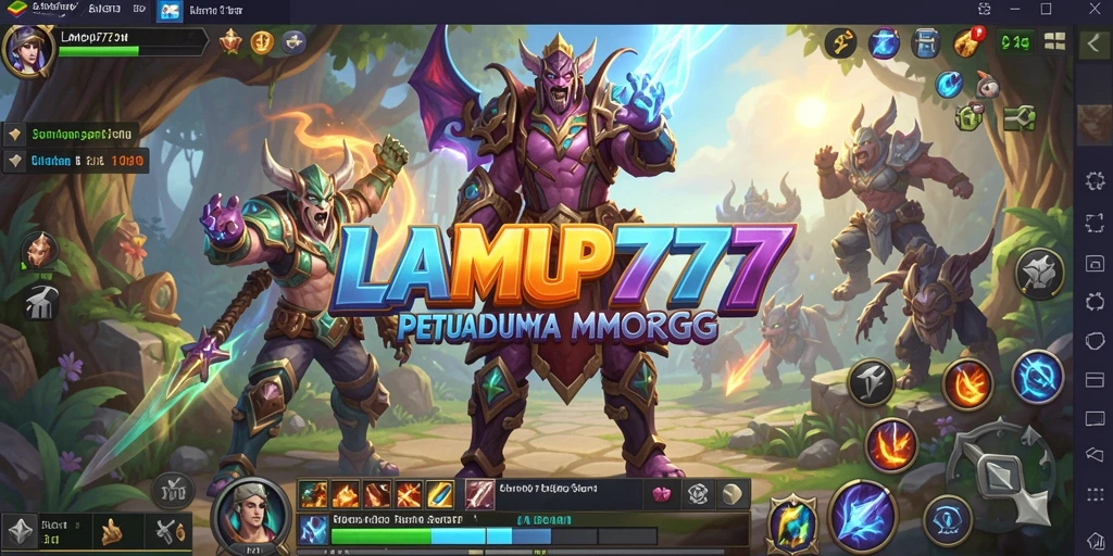 Gameplay seru LAMPU777 dalam dunia MMORPG yang luas.