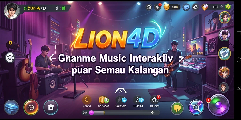 Tampilan gameplay LION4D yang menyenangkan dan interaktif.