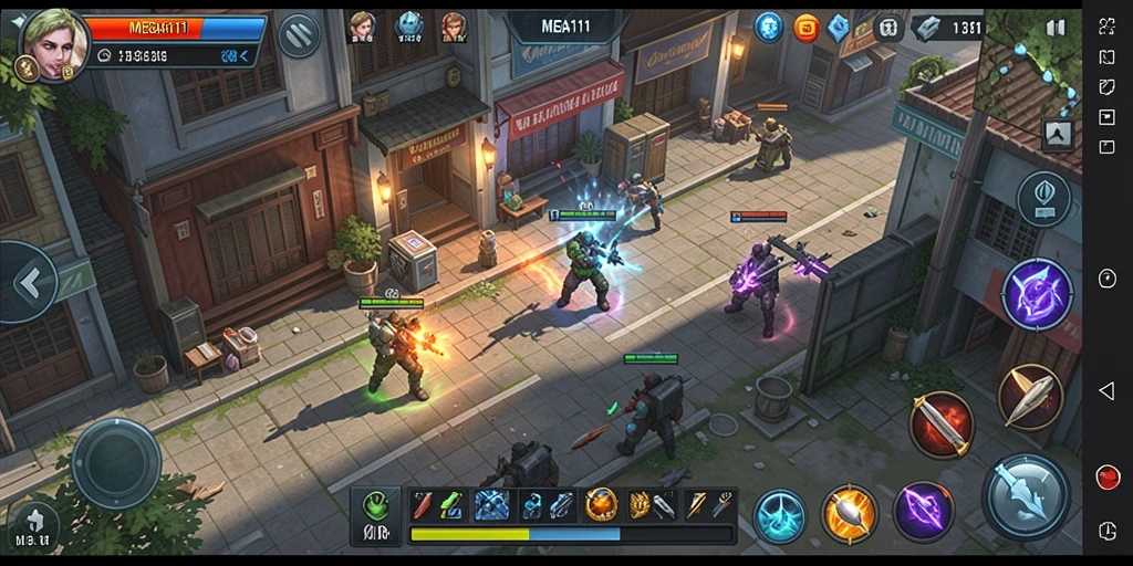 Tampilan gameplay MEGA111 yang penuh aksi dan strategi.
