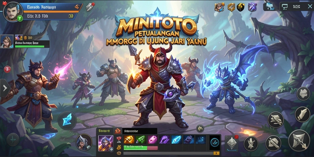 Tampilan gameplay menarik dari MINITOTO yang menampilkan aksi MMORPG.