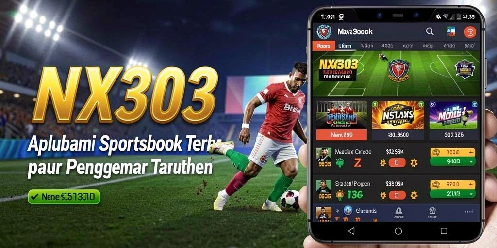 Screenshot tampilan permainan taruhan Sportsbook yang mendebarkan.