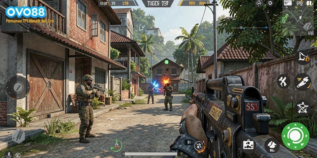 Tampilan gameplay OVO88 yang menegangkan dan seru.