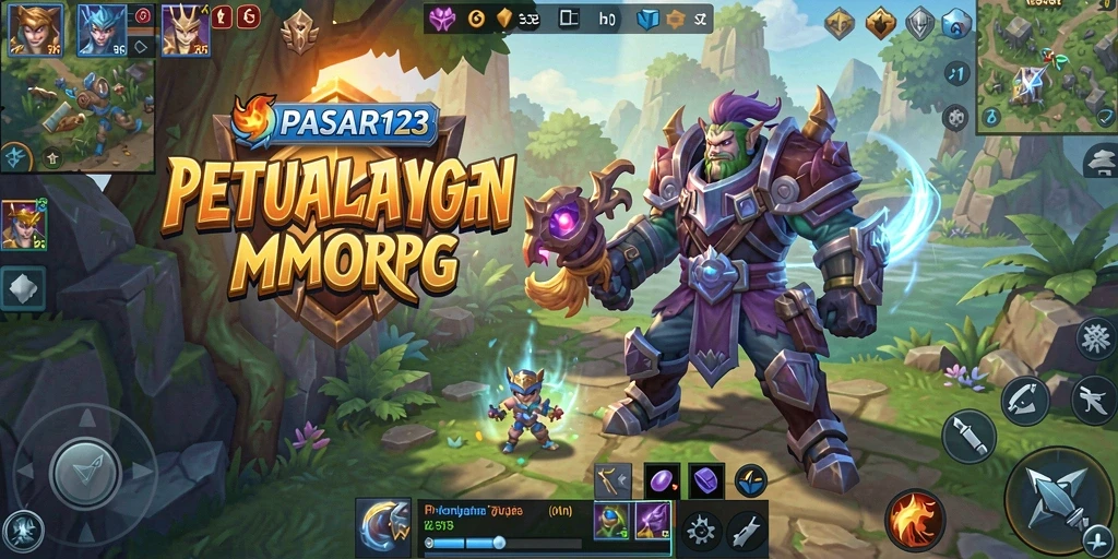 Gameplay PASAR123 menampilkan pertarungan epik dan eksplorasi dunia luas.