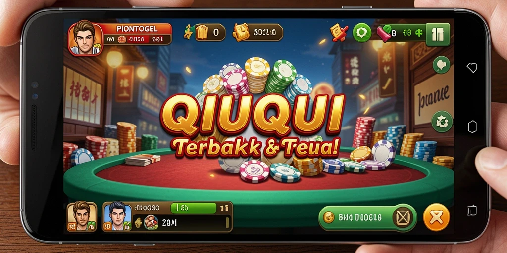 Tampilan gameplay seru dalam PIONTOGEL dengan kartu QiuQiu.