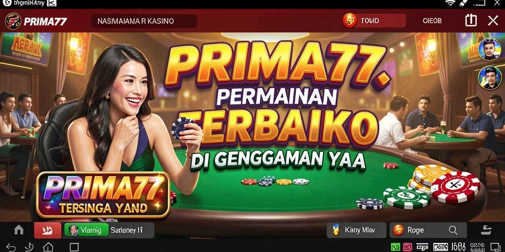 Tampilan menarik permainan Kasino di PRIMA77 yang penuh warna.