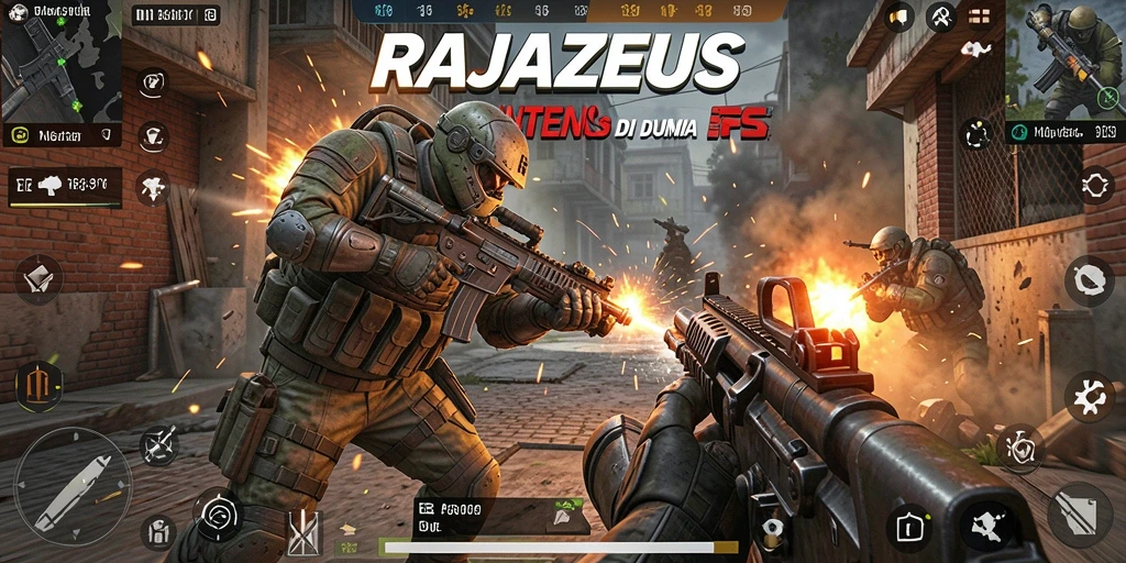 Gambaran visual dari gameplay intens di RAJAZEUS.