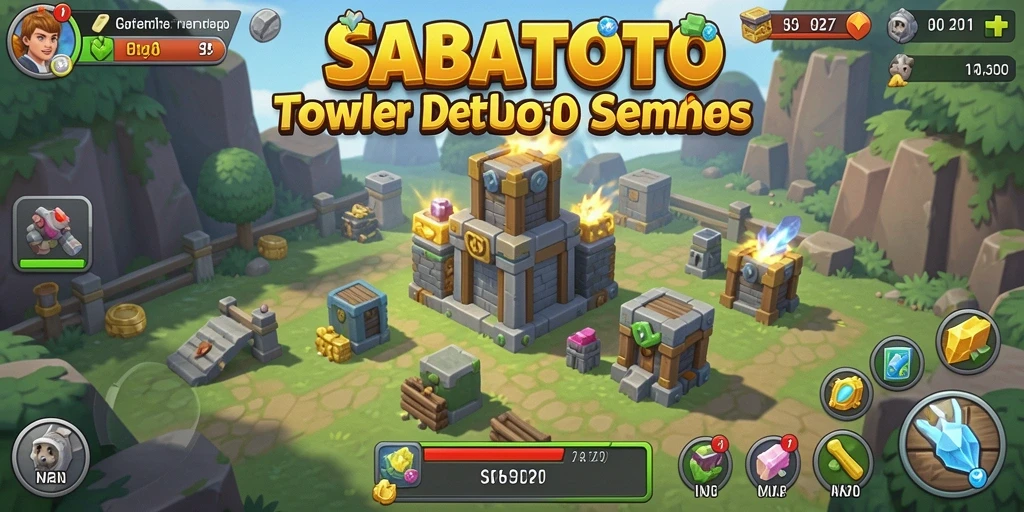 Tampilan gameplay menakjubkan dari SABATOTO dengan strategi Tower Defense.