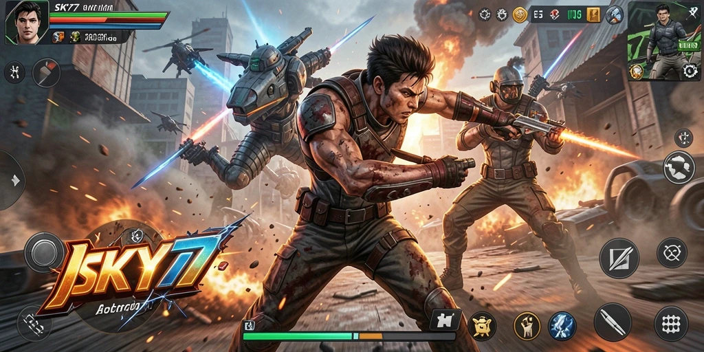 Screenshot SKY77 menampilkan aksi mendebarkan dalam gameplay yang seru.