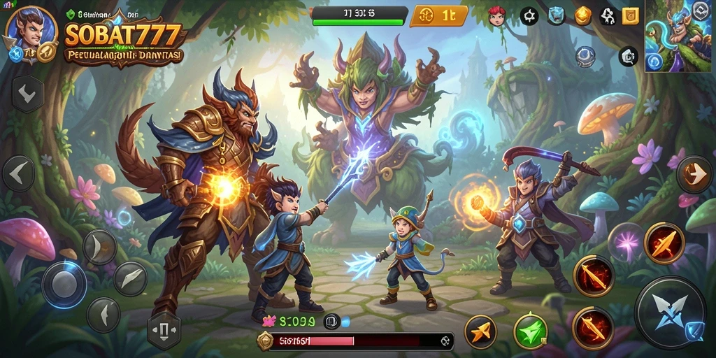 Tampilan gameplay seru saat menjelajahi dunia petualangan SOBAT777.