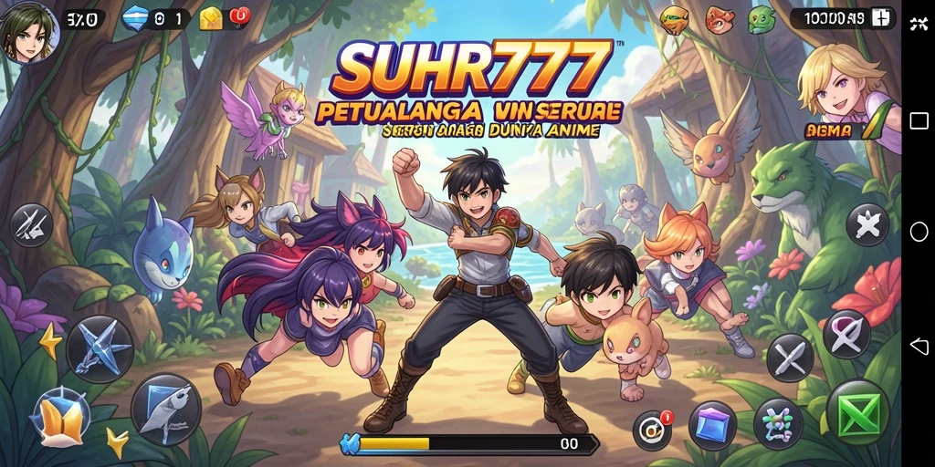 Tampilan gameplay SUHU777 yang menampilkan aksi seru karakter Anime.