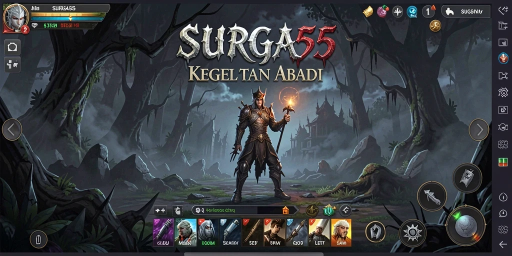 Tampilan gameplay SURGA55 yang menakutkan dan penuh ketegangan.