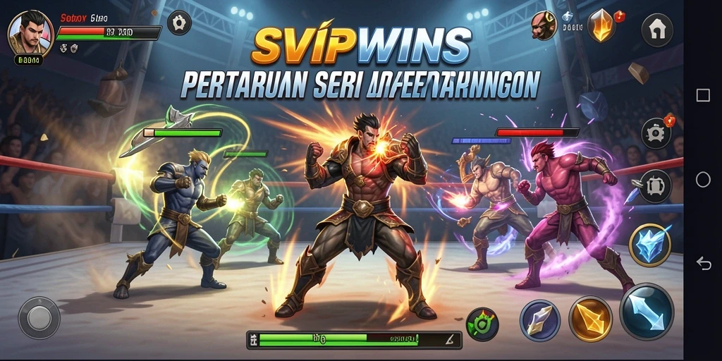 Gameplay pertarungan seru dengan grafis menawan di SVIPWINS.