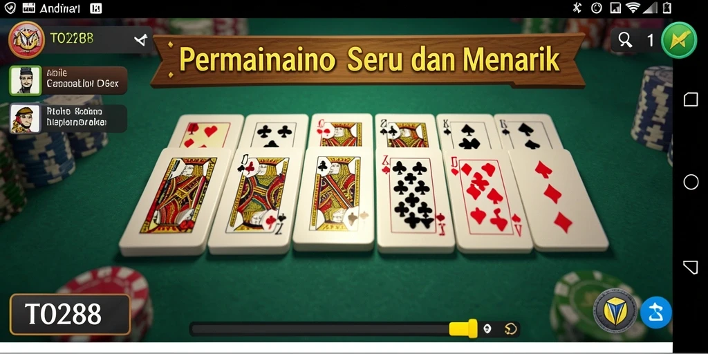 Screenshot gameplay TO288 menampilkan keseruan permainan Domino.