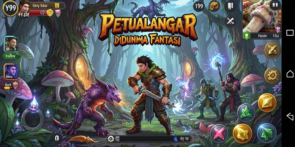 Tampilan gameplay seru dari Y89 di dunia petualangan yang menarik.